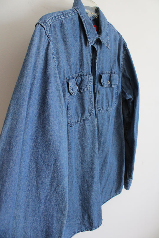 Wrangler Denim Button Down Shirt | S