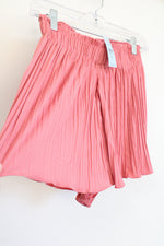 NEW LOFT Pink Pleated Shorts | XXS Petite