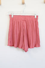 NEW LOFT Pink Pleated Shorts | XXS Petite