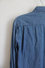 Wrangler Denim Button Down Shirt | S