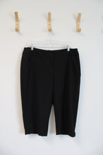 Worthington Modern Fit Black Capri Pants | 14