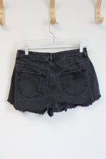 Pac Sun Faded Black Ripped Shorts | 27