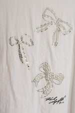 Karl Lagerfeld Embellished Bow T-Shirt | S