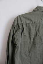 Wrangler Olive Green Button Down Shirt | M