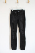 Maurices Distressed Black Jeans | XXS-S