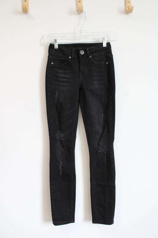 Maurices Distressed Black Jeans | XXS-S