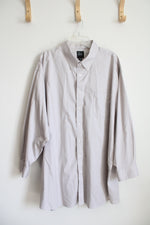 Jos. A. Bank Traveler Traditional Fit Gray Button Down Shirt | 18.5/35