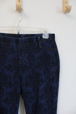 Faded Glory Blue Patterned Jeggings | S