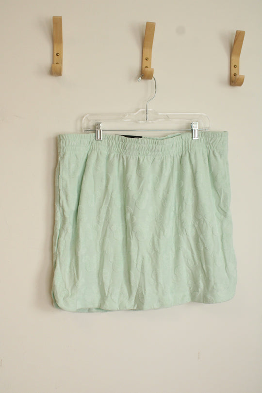 NEW Disney Mickey Mouse Light Green Skort | L