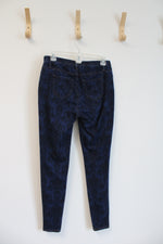 Faded Glory Blue Patterned Jeggings | S