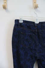 Faded Glory Blue Patterned Jeggings | S