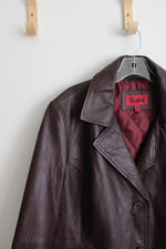 NEW Excelled Collection Bordex Burgundy Leather Jacket | XL