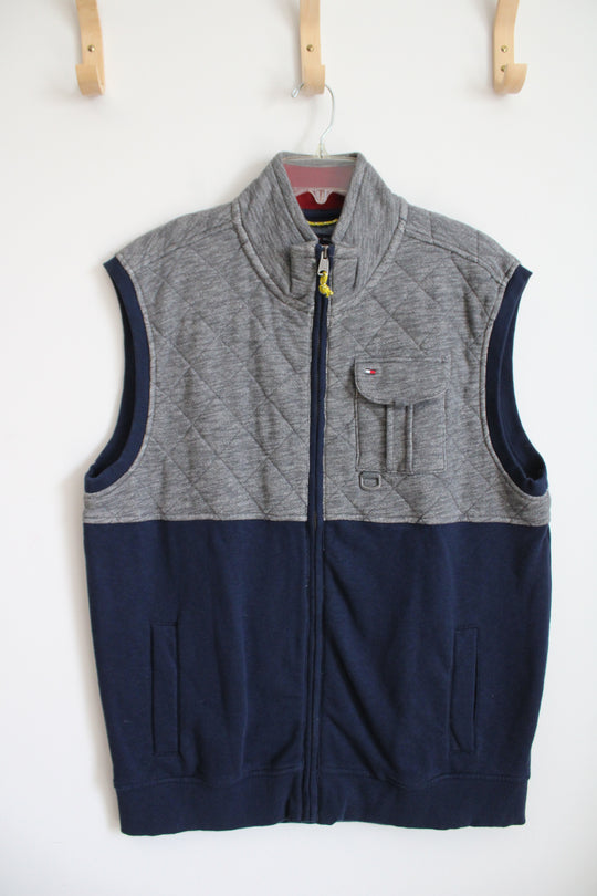 Tommy Hilfiger Navy & Gray Vest | XL