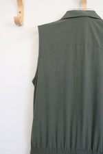 Puma Army Green Stretch Jumpsuit | S