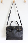 Kate Spade Fold Over Black Leather Handbag Purse