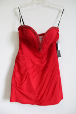 NEW Alyce Paris Red Strapless Dress | 8