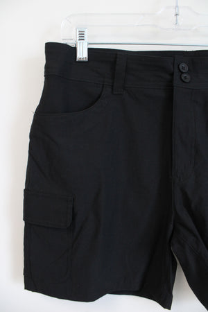 Eddie Bauer Black Nylon Cargo Shorts | 10