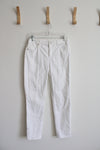 Chico's The So Slimming Girlfriend Ankle White Pants | 0.5R