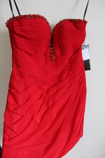 NEW Alyce Paris Red Strapless Dress | 8