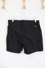 Eddie Bauer Black Nylon Cargo Shorts | 10