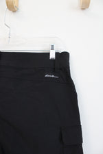 Eddie Bauer Black Nylon Cargo Shorts | 10