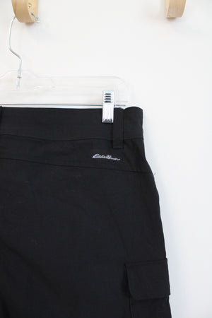 Eddie Bauer Black Nylon Cargo Shorts | 10