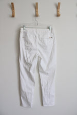 Chico's The So Slimming Girlfriend Ankle White Pants | 0.5R