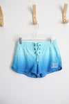 NEW Justice Active Blue Ombre Lace Up Shorts | Youth 10