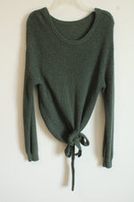 Hollister Olive Green Wrap Sweater | M