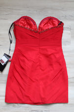 NEW Alyce Paris Red Strapless Dress | 8