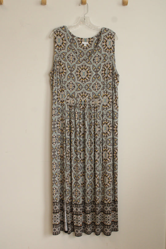J. Jill Printed Maxi Dress | 2XL