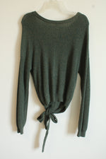 Hollister Olive Green Wrap Sweater | M