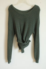 Hollister Olive Green Wrap Sweater | M