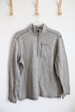 Eddie Bauer Gray Heathered 1/4 Zip Sweatshirt | 2XL