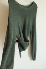 Hollister Olive Green Wrap Sweater | M
