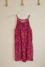 Old Navy Pink Floral Romper with Cutout | S