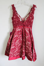 NEW Abby Paris Red Sequined Lace Dress | 4