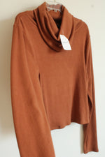 NEW Forever 21 Terracotta Orange Knit Turtleneck Sweater | 2X