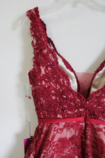 NEW Abby Paris Red Sequined Lace Dress | 4