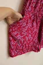 Old Navy Pink Floral Romper with Cutout | S