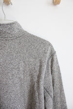Eddie Bauer Gray Heathered 1/4 Zip Sweatshirt | 2XL