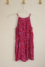 Old Navy Pink Floral Romper with Cutout | S