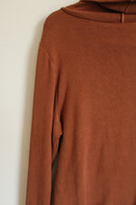 NEW Forever 21 Terracotta Orange Knit Turtleneck Sweater | 2X