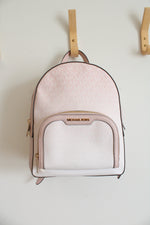 Michael Kors Signature Logo Jaycee Ombre Pink Medium Backpack