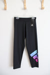 NEW Adidas Black Capri Leggings | Youth 14