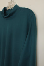 Appleseed's Turquoise Turtleneck Long Sleeve Maxi Dress | XL