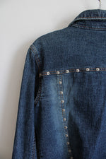 The Blues Vintage Studded Jean Jacket | M