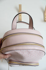 Michael Kors Signature Logo Jaycee Ombre Pink Medium Backpack