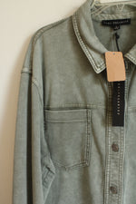 NEW Jane + Delancey Light Sage Long Sleeved Button Down Shirt | 2X
