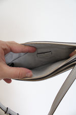 Kate Spade Sadie Saffiano Gray Crossbody Bag